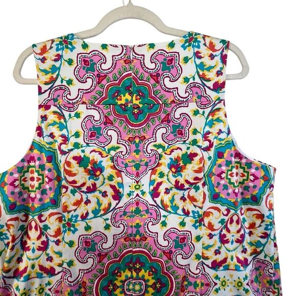 NWT 16w London Times Maggy London Multicolor Floral Mandala Tapestry Dress - Picture 11 of 12